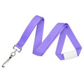 Blank Neon Nylon Badge Lanyard w/Metal J-Hook (purple) Breakaway